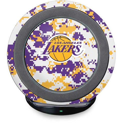 NBA Los Angeles Lakers Digi Camo Fast Charge Wireless Charging Stand Skin